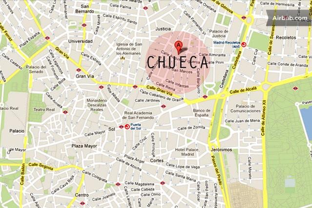 Μαδρίτης, chueca χάρτης