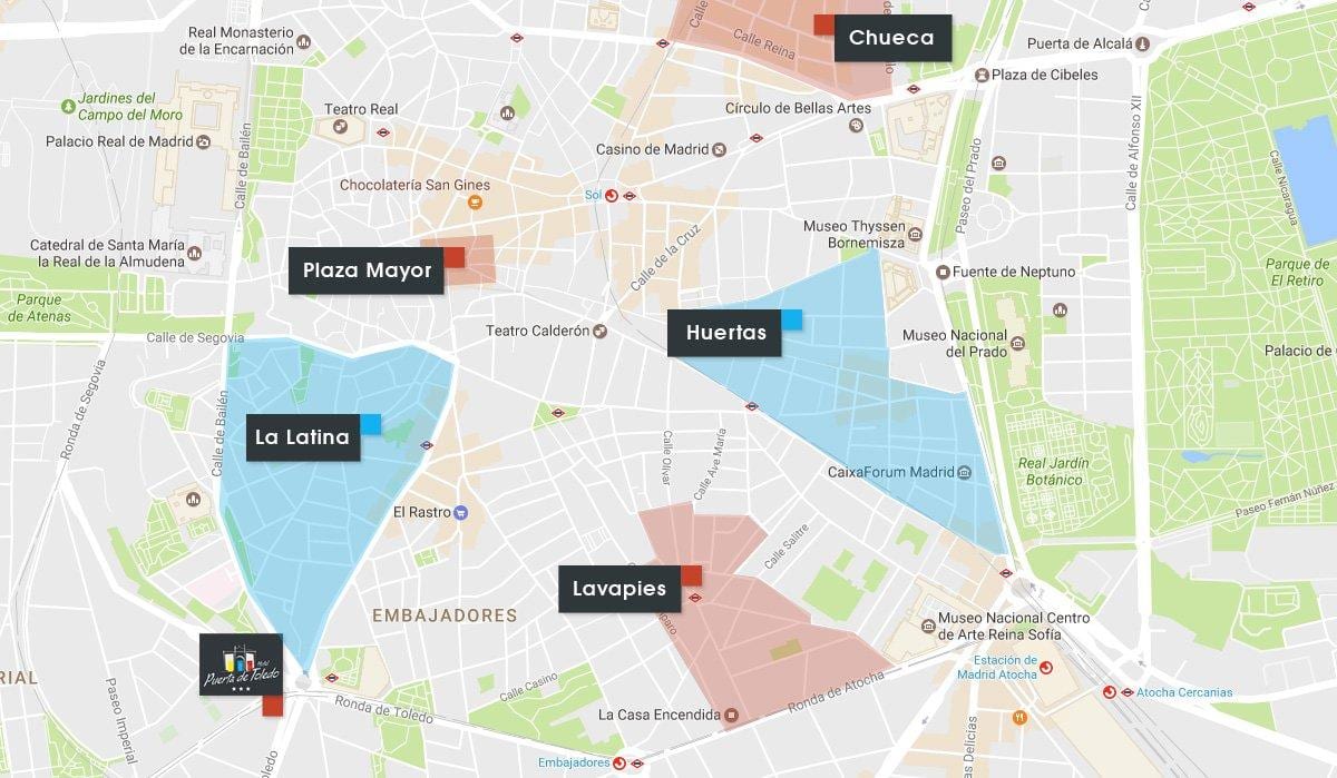 χάρτης της chueca