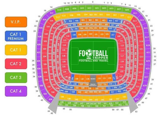 bernabeu κάθισμα χάρτης