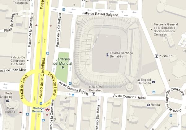 bernabeu χάρτης