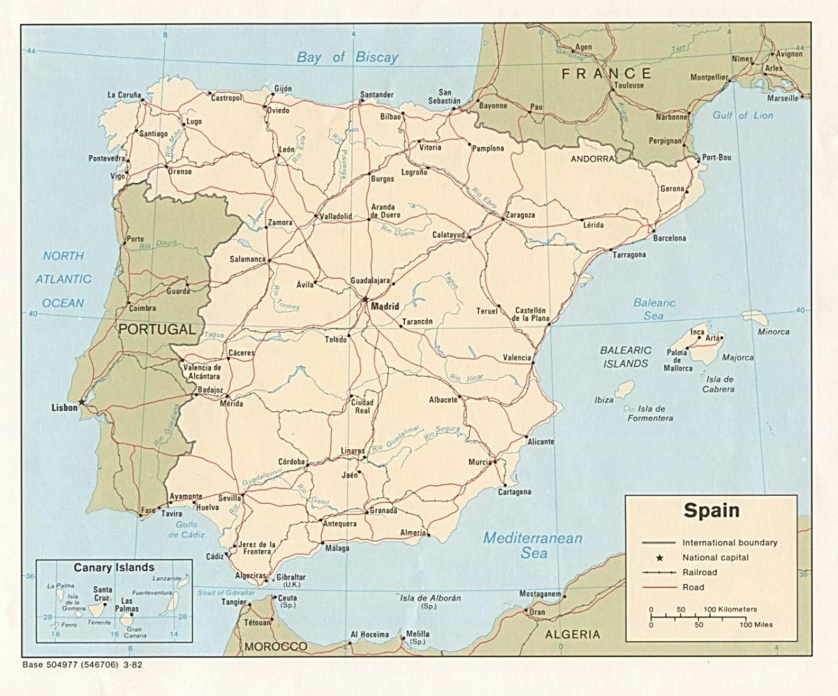 Μαδρίτη στο χάρτη