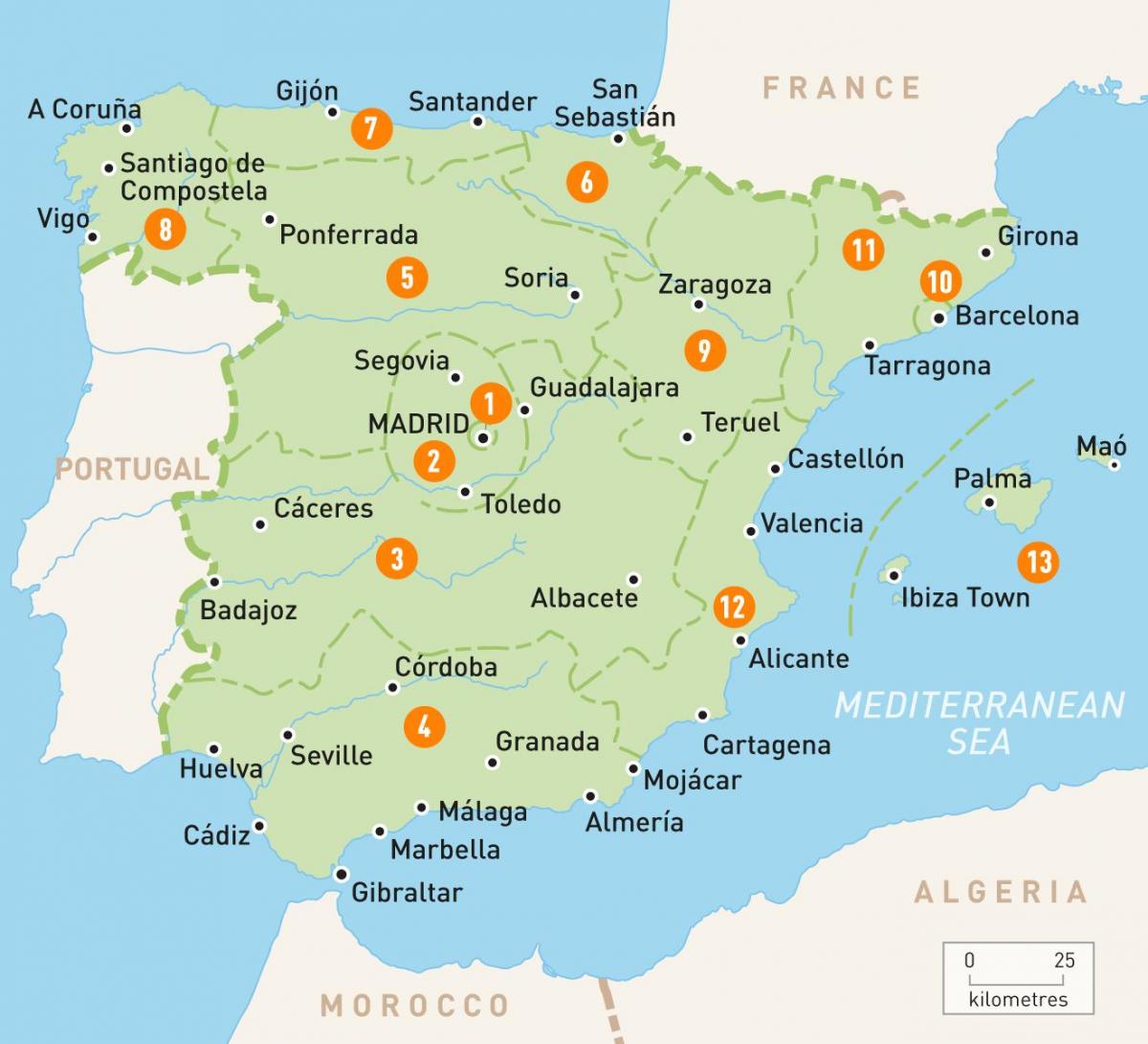 χάρτης της Μαδρίτης περιοχή