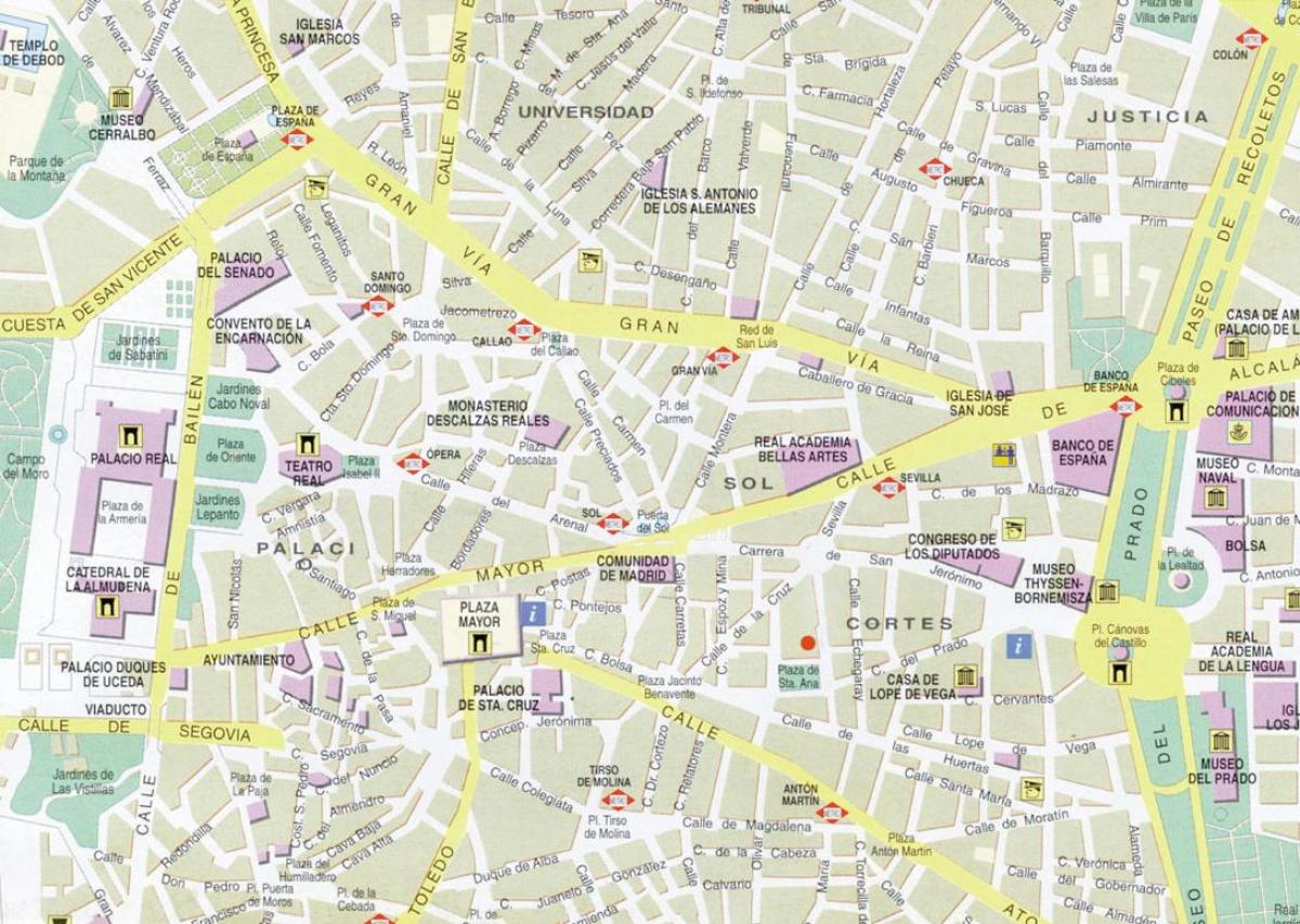 Μαδρίτη κέντρο του χάρτη