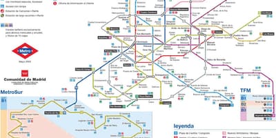 Μαδρίτη σταθμό του μετρό χάρτης