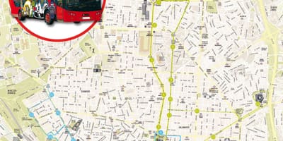 Madrid city bus tour χάρτης