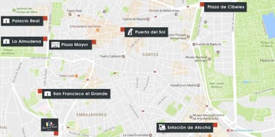 Χάρτης της atocha Μαδρίτη