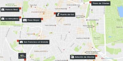 Χάρτης της atocha Μαδρίτη
