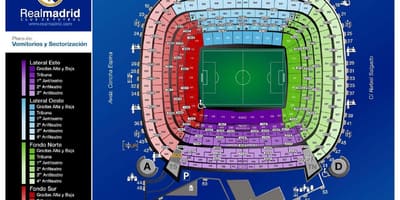 Σε Santiago bernabeu stadium χάρτης