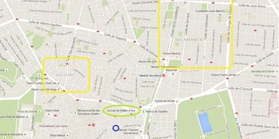 Χάρτης της malasana Μαδρίτη