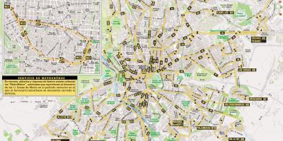 Δρομολόγια λεωφορείων Μαδρίτη εμφάνιση χάρτη