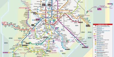 Χάρτης της Μαδρίτης τραμ