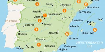 Χάρτης της Μαδρίτης περιοχή