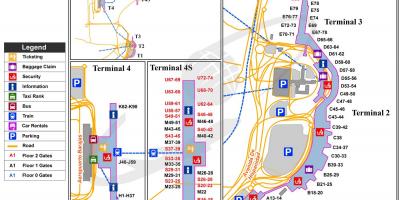 Το διεθνές αεροδρόμιο της μαδρίτης χάρτης
