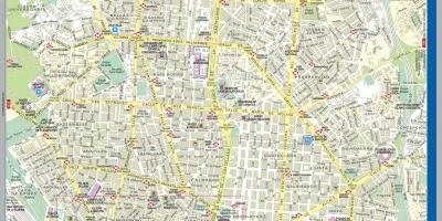 Street map κέντρο της πόλης της Μαδρίτης