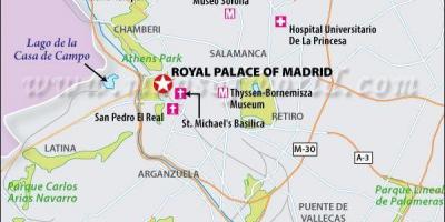 Χάρτης της ρεάλ Μαδρίτης τοποθεσία