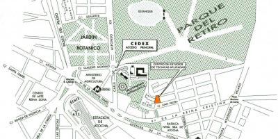 Χάρτης σταθμό atocha, Μαδρίτη